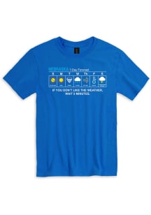 Nebraska Blue Nebraska Weather Short Sleeve Fashion T Shirt