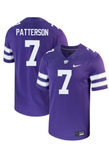 Kaleb Patterson  Nike K-State Wildcats Purple NIL Name And Number Football Jersey