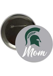 Michigan State Spartans 3" Mom Button - Green