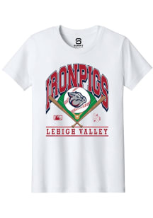 Summit Sportswear Lehigh Valley Ironpigs Youth White Homefield Short Sleeve T-Shirt