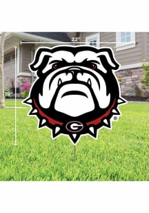 Georgia Bulldogs Mascot Yard Sign - White