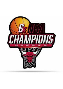 Chicago Bulls 6x Champs Sport Shape Pennant - Black