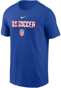 Nike USMNT Blue Stripes Short Sleeve T Shirt