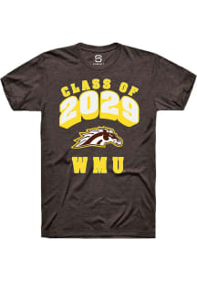 Summit Sportswear Western Michigan Broncos Brown Class of 2029 Short Sleeve T Shirt