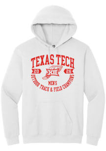 Summit Sportswear Texas Tech Red Raiders Mens White Big 12 2026 Men's Outdoor Track & Field Champi..
