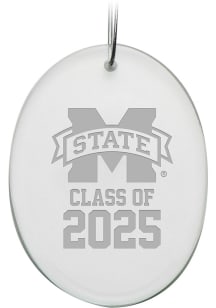 Mississippi State Bulldogs Class of 2025 Oval Ornament - White