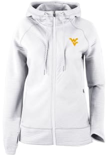 Columbia West Virginia Mountaineers Womens White Pack It Up Long Sleeve Full Zip Jacket