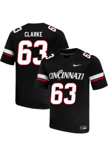 Zachary Clarke  Nike Cincinnati Bearcats Black Football NIL Name And Number Football Jersey