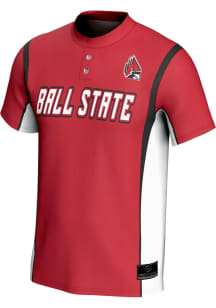 ProSphere Ball State Cardinals Mens Cardinal Rival Softball Baseball Jersey