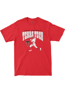 Logan Halleman Texas Tech Red Raiders Red Illustrated Short Sleeve Fashion Player T Shirt