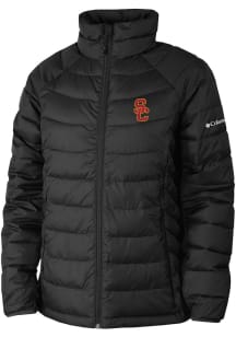 Columbia USC Trojans Womens Black Powder Lite Heavy Weight Jacket