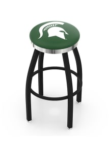 Michigan State Spartans Chrome Seat Pub Stool - Black