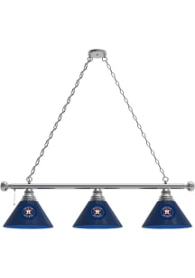 Houston Astros 3 Shade Silver Billiard Lamp