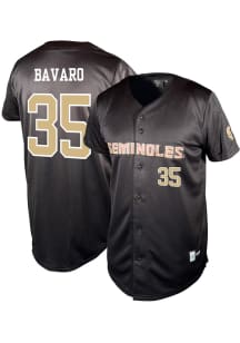 Will Bavaro  Florida State Seminoles Mens Black NIL Baseball Jersey