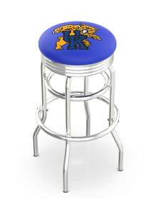 Kentucky Wildcats Vault Double-Ring Swivel Chrome Pub Stool - Black