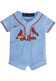 Nike St Louis Cardinals Baby Light Blue Alt Replica Romper Jersey Baseball Jersey