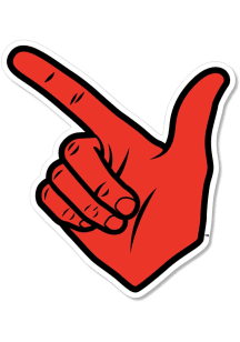 Texas Tech Red Raiders SM Guns Up Hand Magnet