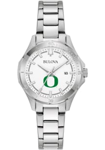 Bulova Oregon Ducks Sport Stainless Steel Womens Watch