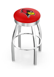 Illinois State Redbirds 3 Ring Chrome Seat Pub Stool - Silver
