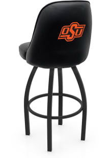 Oklahoma State Cowboys Padded Swivel Pub Stool - Black