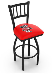 Wisconsin Badgers Mascot Swivel Counter Pub Stool - Black