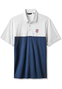 Travis Mathew Minnesota Twins Mens Navy Blue Home Run Leader Short Sleeve Fashion Polo