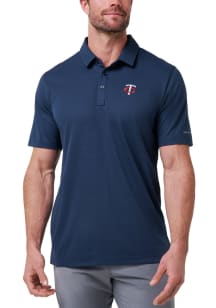 Travis Mathew Minnesota Twins Mens Navy Blue Playoff Pitch Short Sleeve Fashion Polo