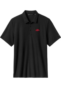 Travis Mathew Arkansas Razorbacks Mens Black School Pride Short Sleeve Fashion Polo