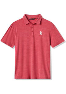Travis Mathew Oklahoma Sooners Mens Red Heater Short Sleeve Fashion Polo