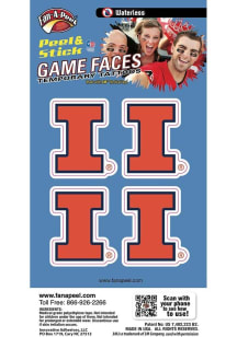 Illinois Fighting Illini 4pk Waterless Tattoo