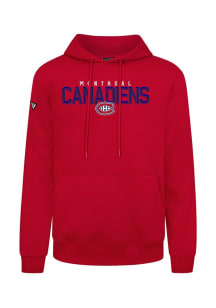 Levelwear Montreal Canadiens Mens Red Podium Carve Long Sleeve Hoodie