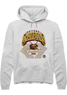 Rally  Western Michigan Broncos Mens White NIL 2025 National Champions Full Roster Player Hood
