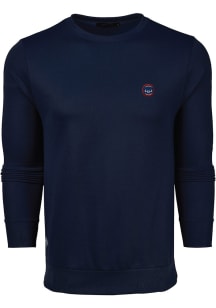 Greyson Chicago Cubs Mens Navy Blue Siasconset Long Sleeve Crew Sweatshirt