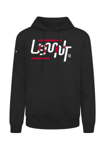Levelwear USMNT Mens Black Podium Abstract Long Sleeve Hoodie