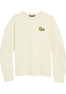 Vineyard Vines George Mason University Womens White Surf Terry Crew Sweatshirt