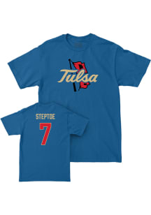 Zion Steptoe Tulsa Golden Hurricane Youth Blue NIL Legacy Player Tee