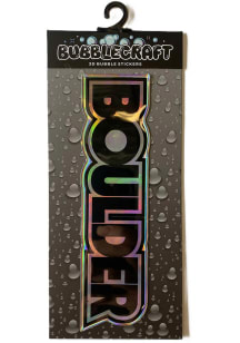 Boulder Holographic Bubble Stickers - Black