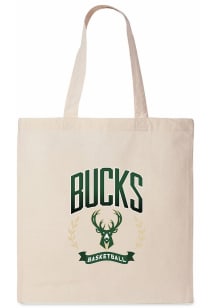 Milwaukee Bucks White Canvas Tote