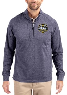 Cutter and Buck Michigan Wolverines Mens Navy Blue 2026 MBB Champions Adapt Eco Knit Big and Tall..