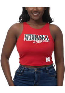 Nebraska Cornhuskers Womens Red First Down Tank Top
