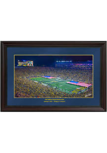 Michigan Wolverines 2025 Military Appreciation Game Picture Frame - Brown