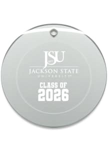 Jackson State Tigers Class of 2026 Round Ornament - White