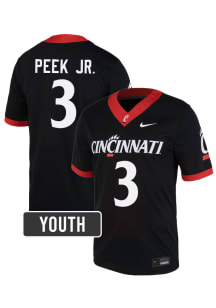Antwan Peek Jr. Cincinnati Bearcats Youth Black Nike NIL Name And Number Football Jersey