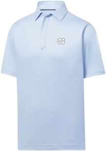 Footjoy North Carolina Tar Heels Mens Light Blue Lisle Short Sleeve Fashion Polo