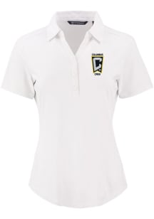 Cutter and Buck Columbus Crew Womens White Forge Eco Polo Short Sleeve Polo Shirt