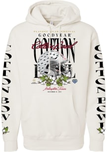 Something Inked Ohio State Buckeyes Mens Ivory 2025 Cotton Bowl Long Sleeve Hoodie