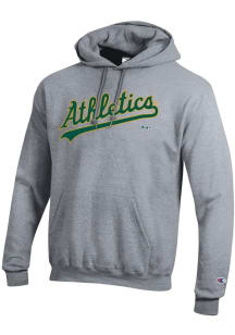 Champion Oakland Athletics Mens Grey Powerblend Long Sleeve Hoodie