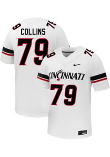 Luke Collins  Nike Cincinnati Bearcats White NIL Name And Number Football Jersey