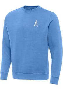 Antigua Tennessee Titans Mens Light Blue Classic Victory Long Sleeve Crew Sweatshirt