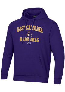 Under Armour East Carolina Pirates Mens Purple Baseball Rival Long Sleeve Hoodie